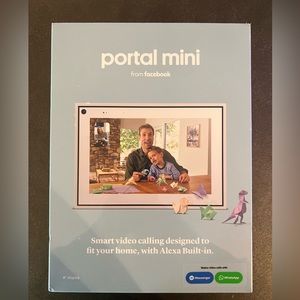 Brand new in box - Facebook Portal Mini 8” display, white